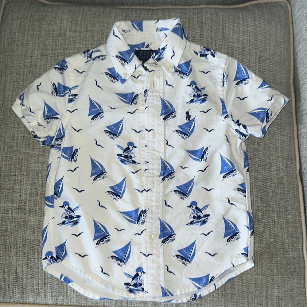 Toddler polo button up